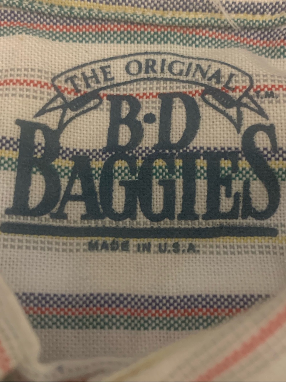 NWOT BD BAGGIES Shirt - All Cotton Muted Stripes